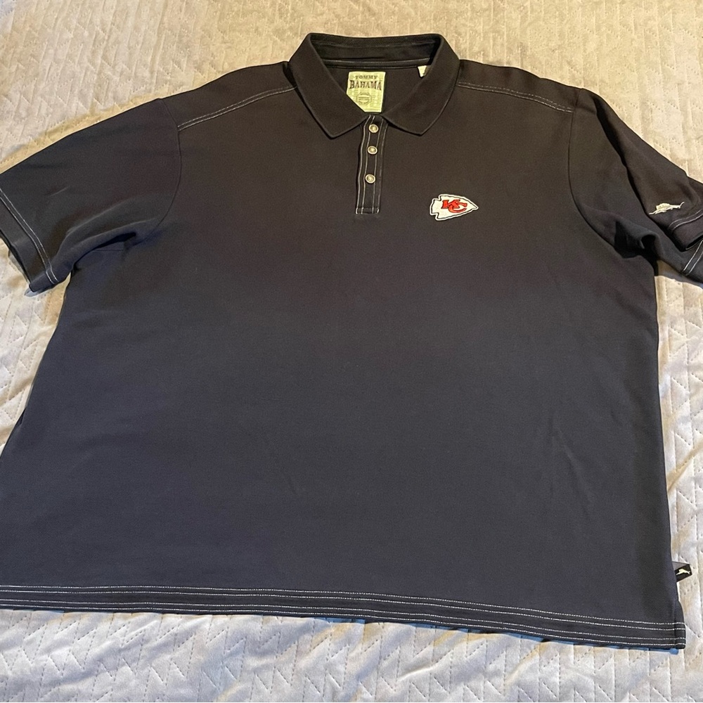 Tommy Bahama Kansas City Chiefs polo shirt mens‎ size XXL NWOT black